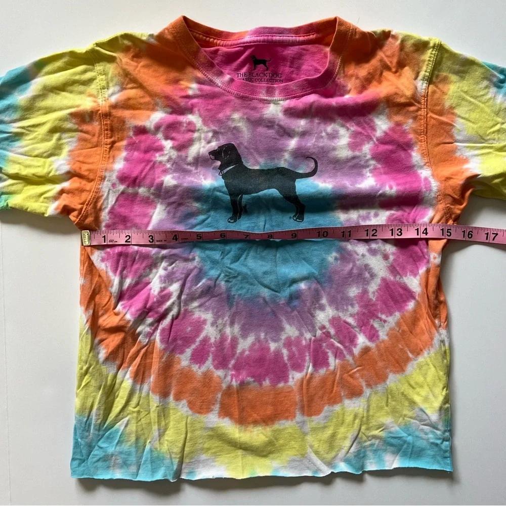 Kids The Black Dog Tie Dye T Shirt Size M‎ (8) Short Sleeve